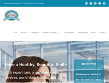 Tablet Screenshot of dentalcarestamford.com